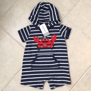 NWT Carter’s Infant Boys Hooded One Piece Suit